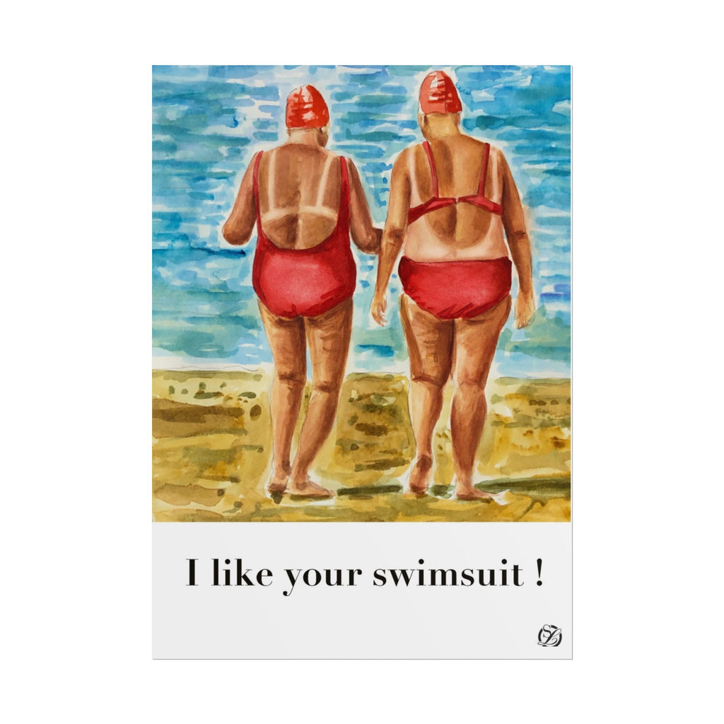 "I Like Your Swimsuit!" poster