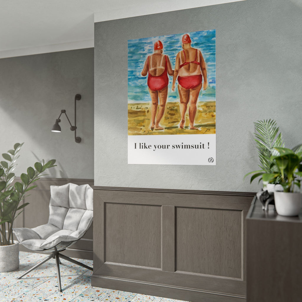"I Like Your Swimsuit!" poster