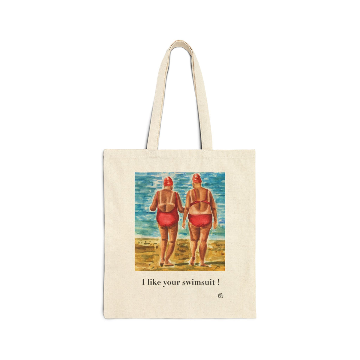 'I like your swimsuit!" Tote